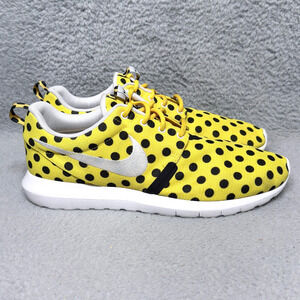 Nike Roshe Run NM QS Polka Dot Pack Mens Size 11 Running Shoes Yellow Black